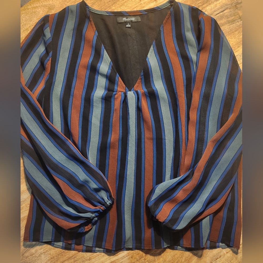 Madewell semi sheer dress top